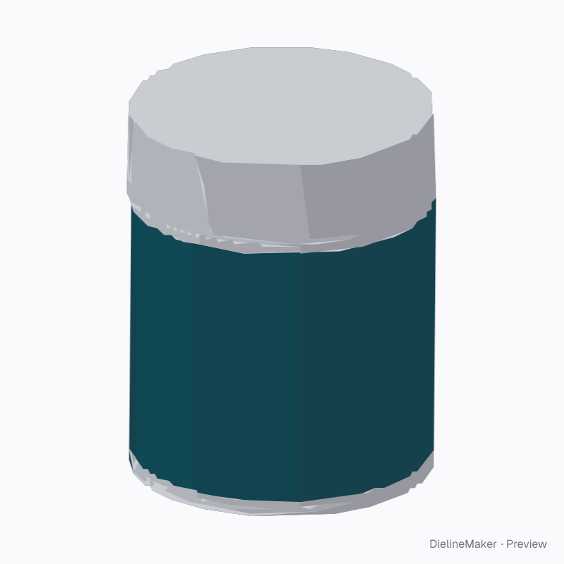Wide tea tin