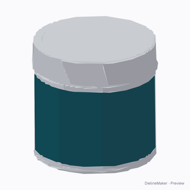 Round tin