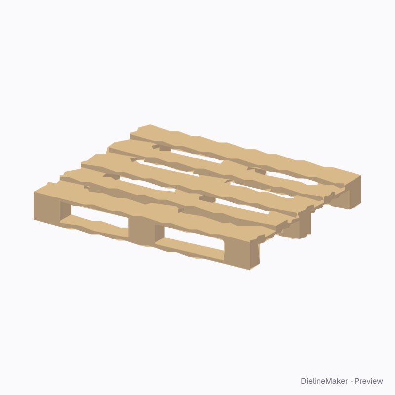 1200 × 1000 industrial footprint mockup folded geometry preview