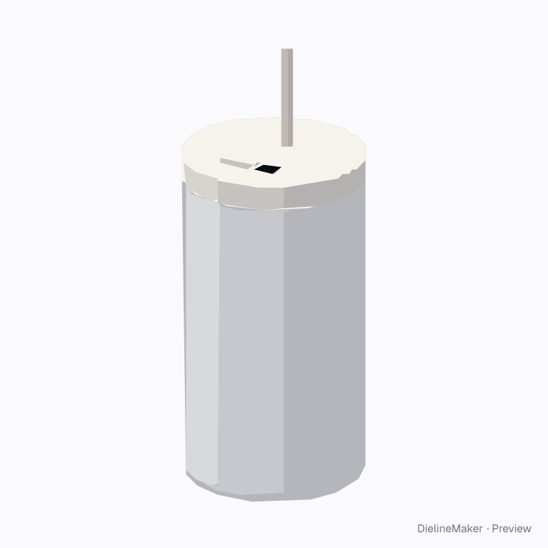 Double-wall acrylic tumbler 16 oz