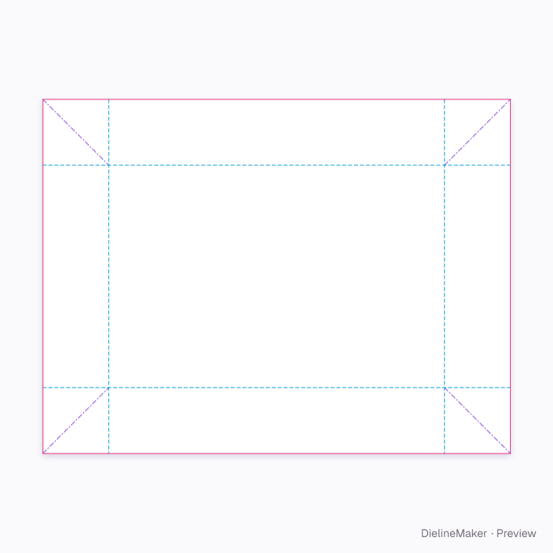 Flat dieline preview