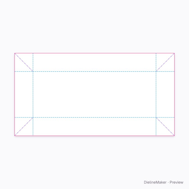 Cookie tray flat dieline