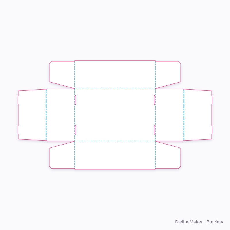 Sneaker tray — Self-locking tray flat dieline
