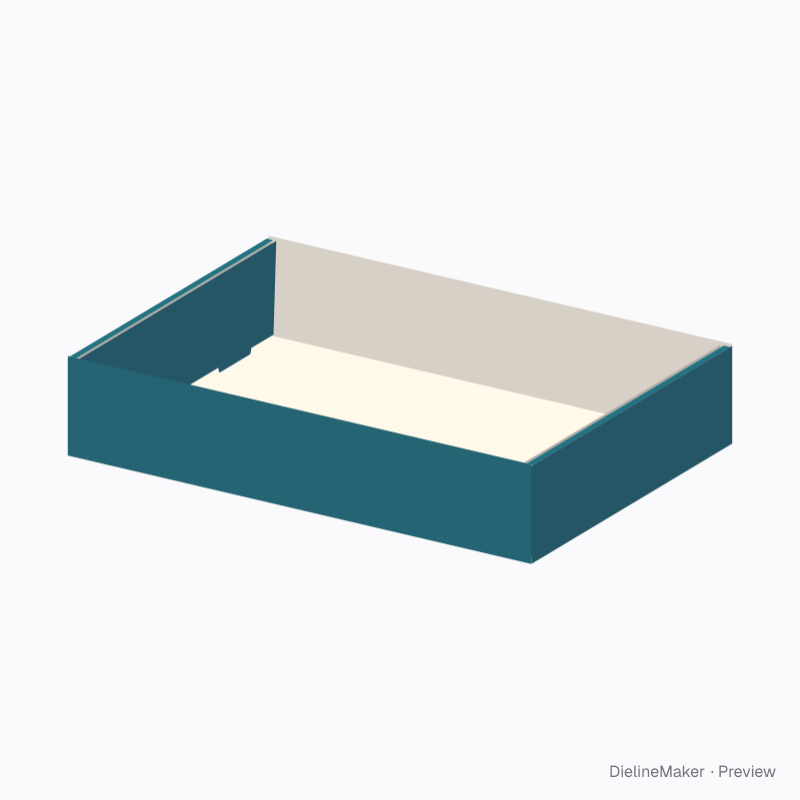 Stationery presentation tray — Self-locking tray