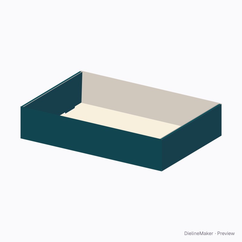 Tea assortment tray — Self-locking tray