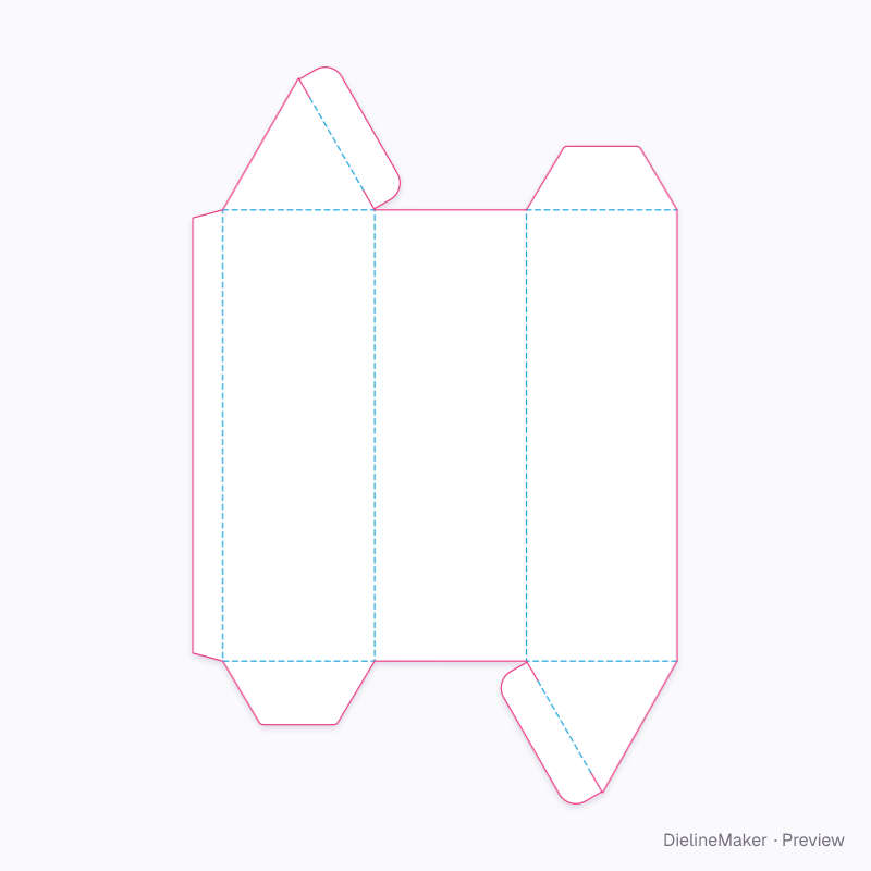 Flat dieline preview
