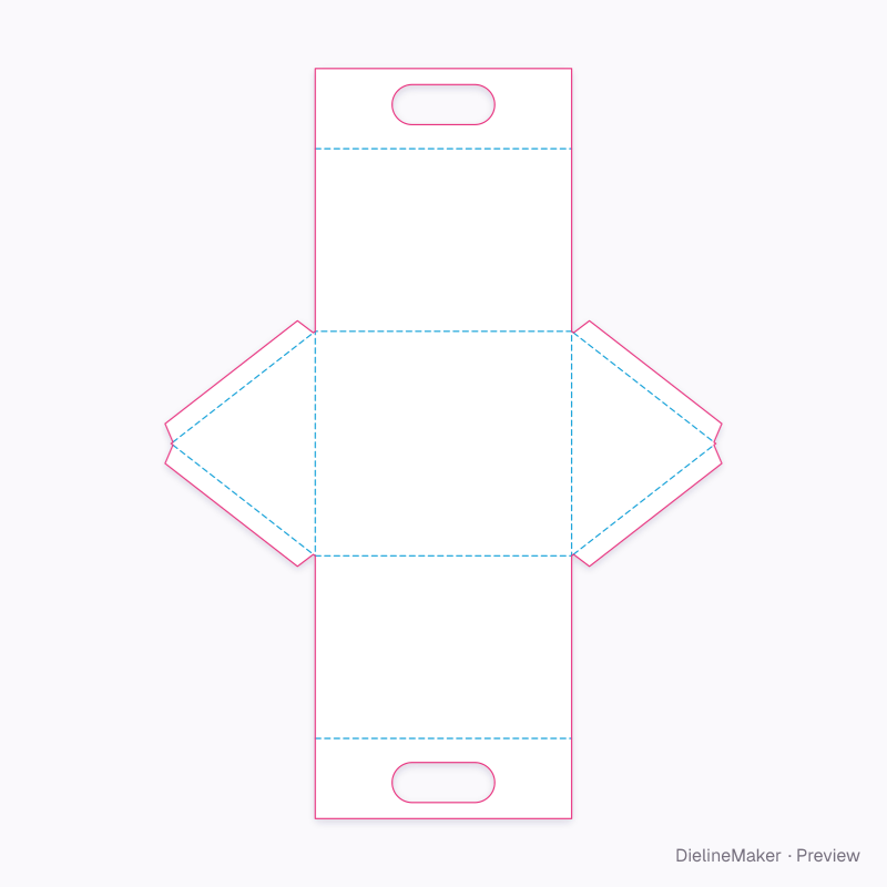 Flat dieline preview
