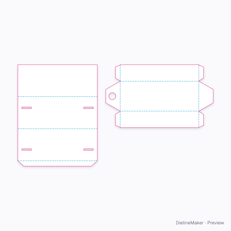 Flat dieline preview