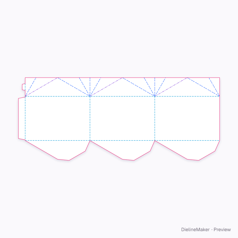 Flat dieline preview