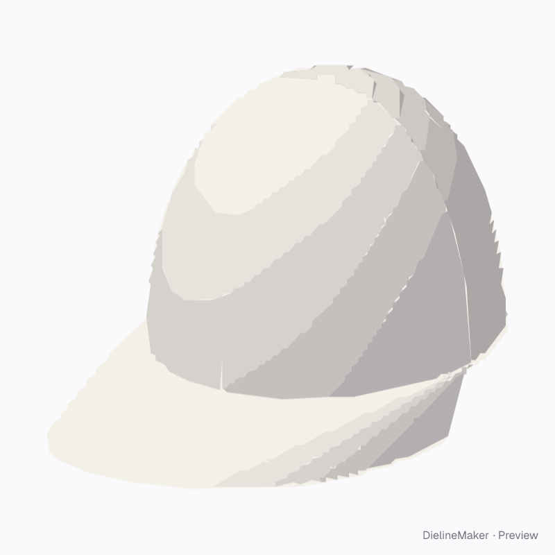 High-crown trucker cap