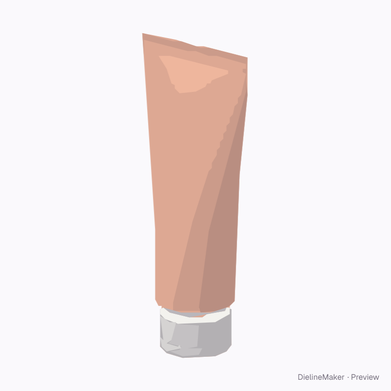 Face cleanser squeeze tube