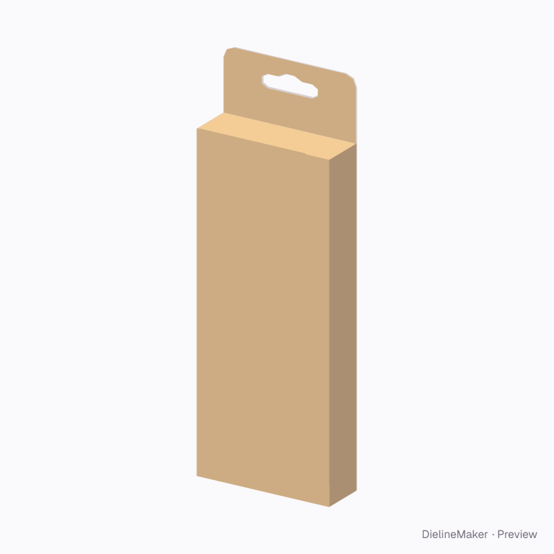 Hair accessory hanging carton — Tuck top hanger