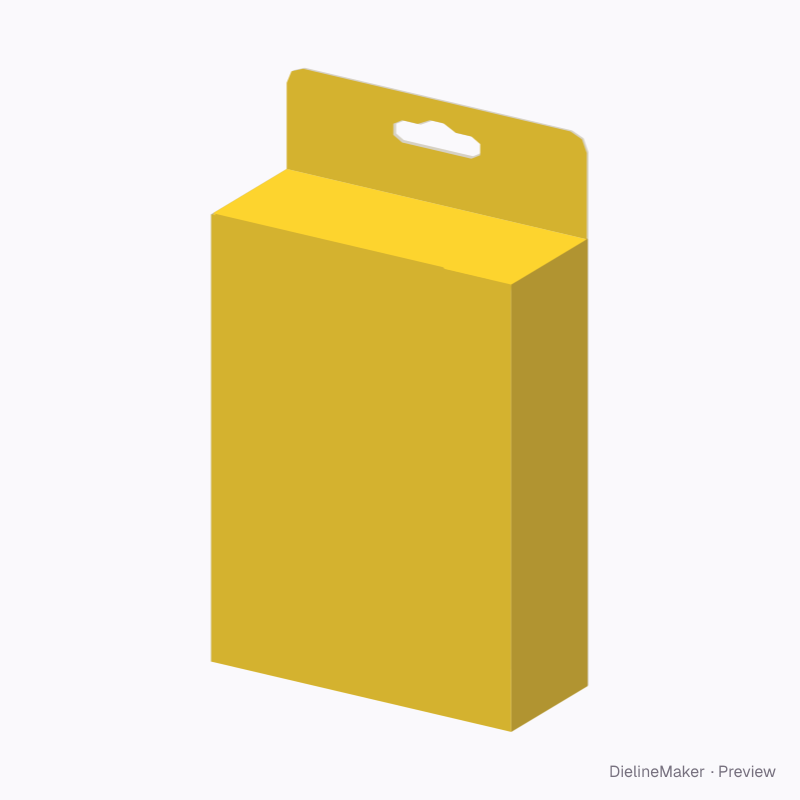 Pet toy hanging carton — Tuck top hanger