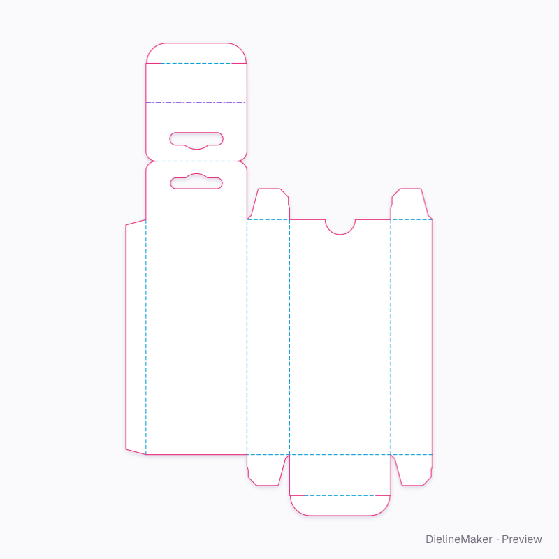 Flat dieline preview