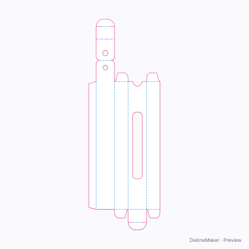 Flat dieline preview