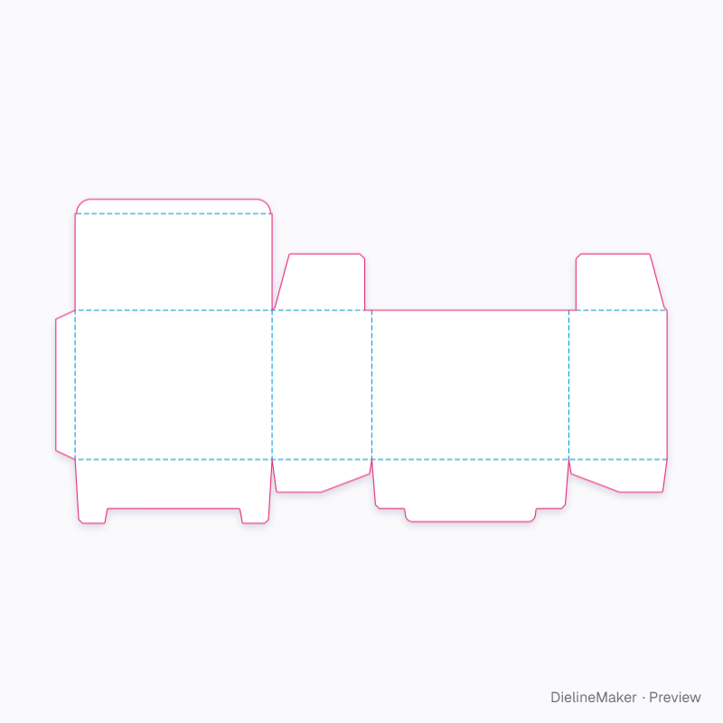 Flat dieline preview