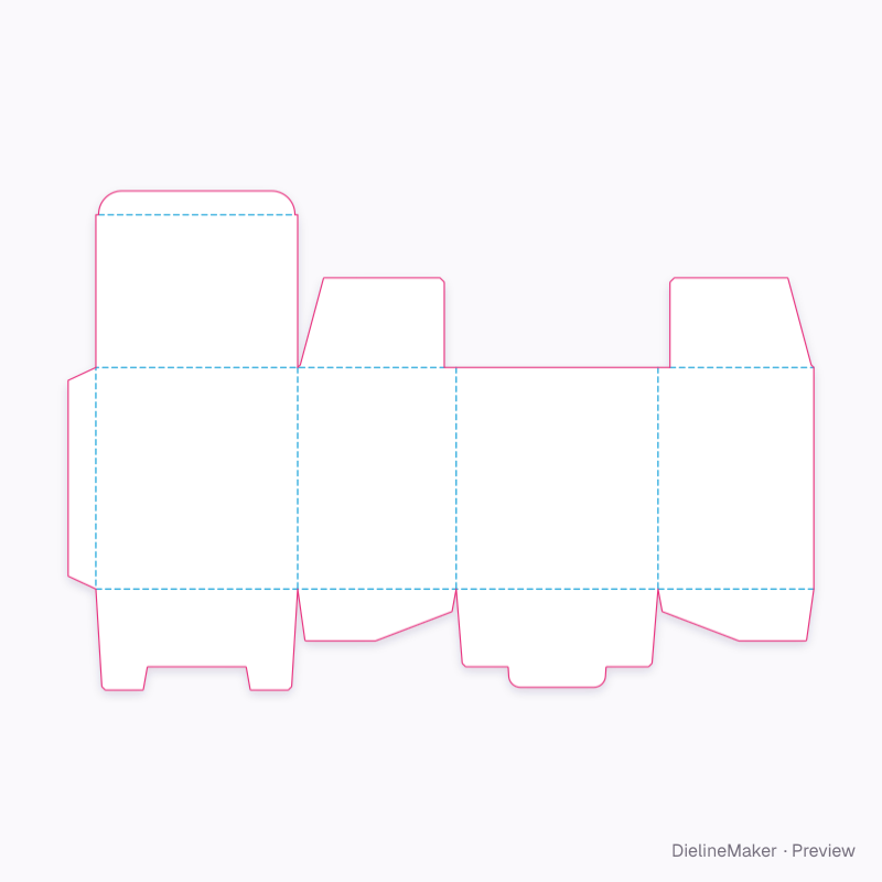 Kettle box 230×180×250 flat dieline