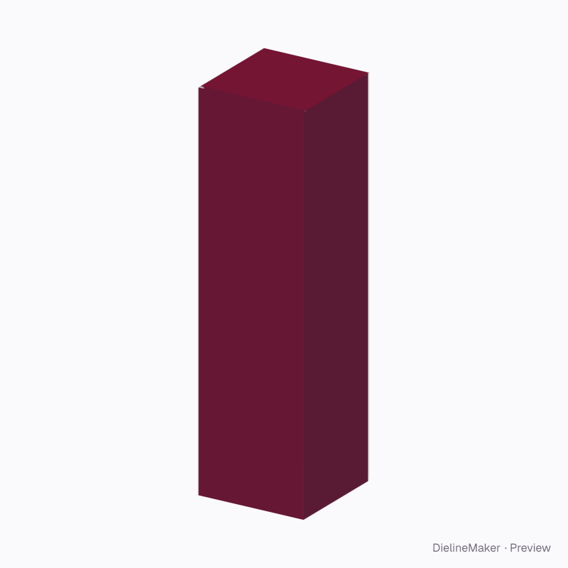Wine bottle box 95×95×340