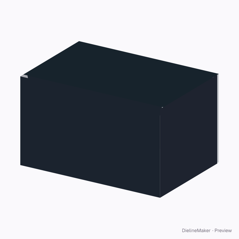 Compact parcel carton — Tuck-top slotted box