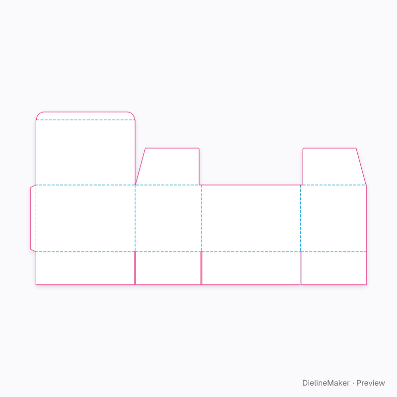 Flat dieline preview