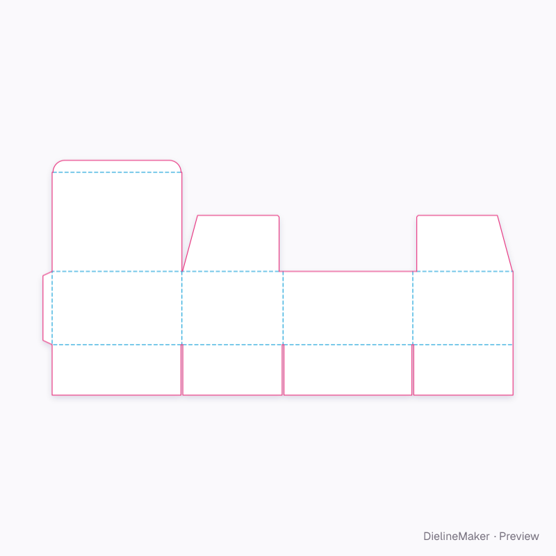 Flat dieline preview