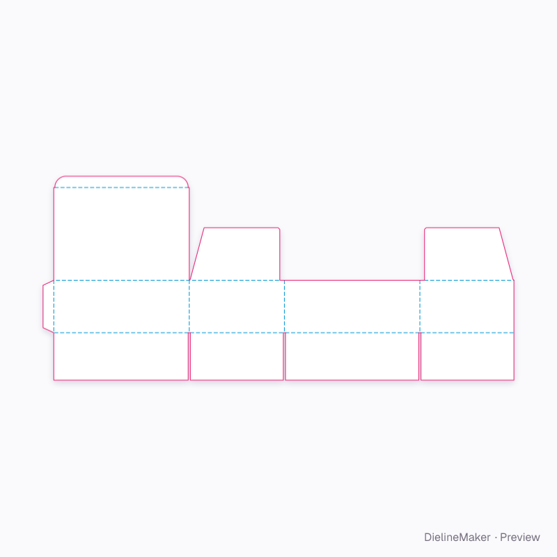 Power tool box 400×280×150 flat dieline