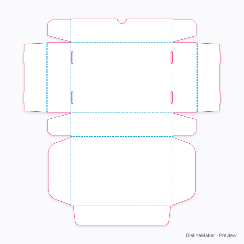 Flat dieline preview