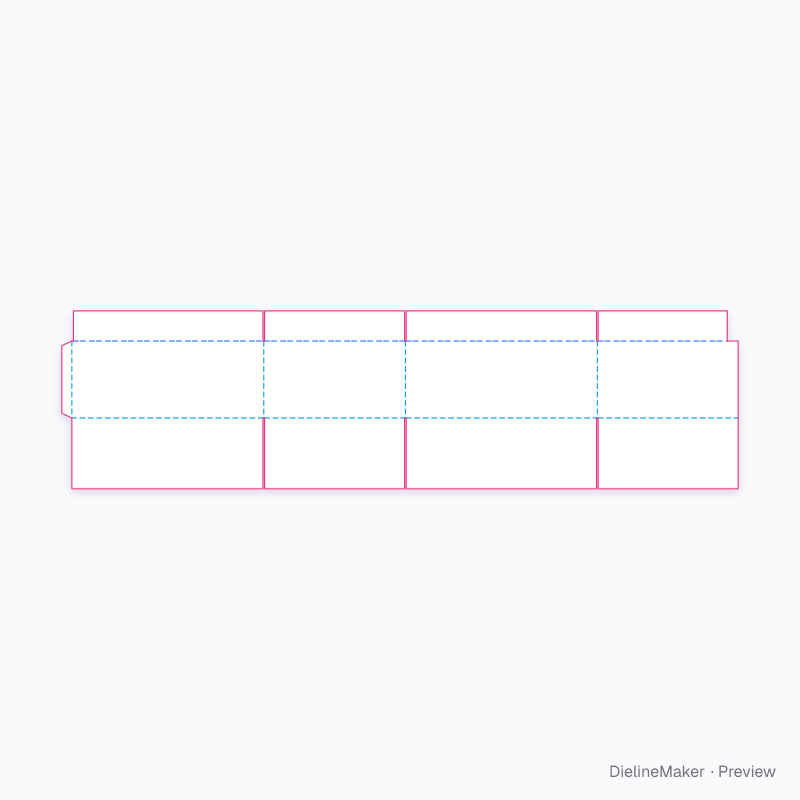 Flat dieline preview