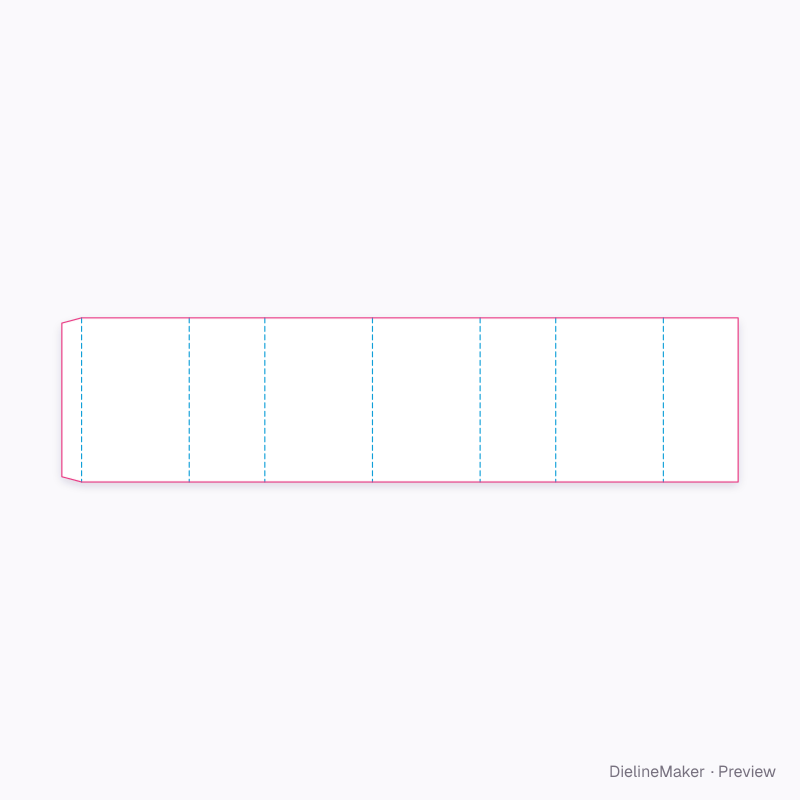 Flat dieline preview