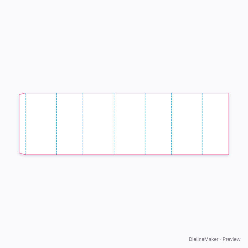 Twin-compartment carton flat dieline
