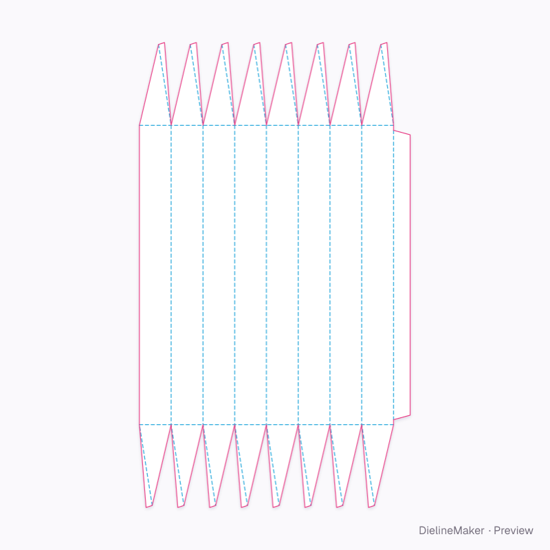Flat dieline preview