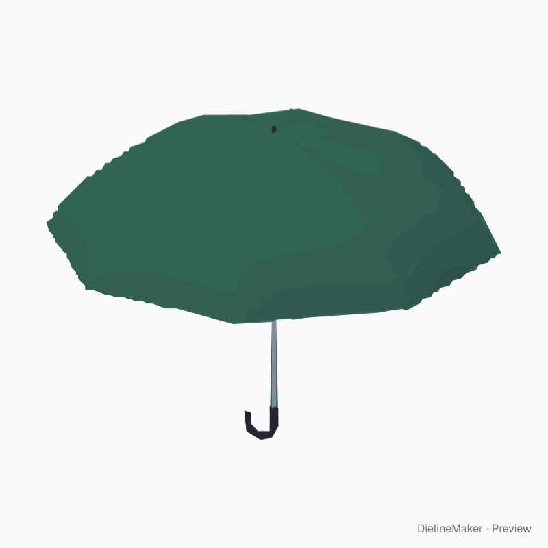 Compact umbrella · 850 mm canopy