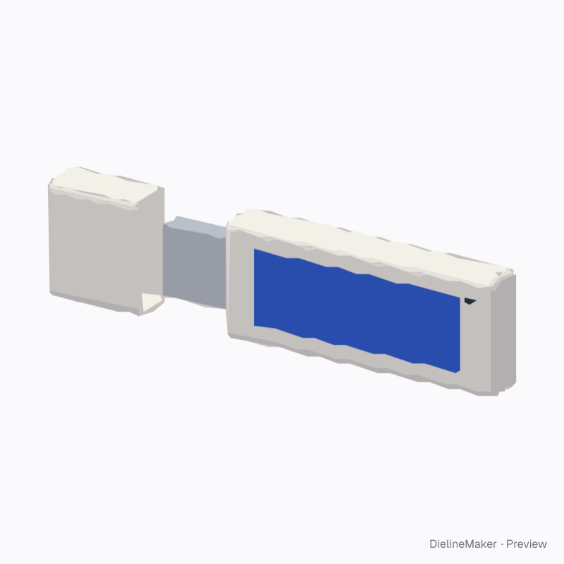 Classic flash drive · 62 × 20 mm