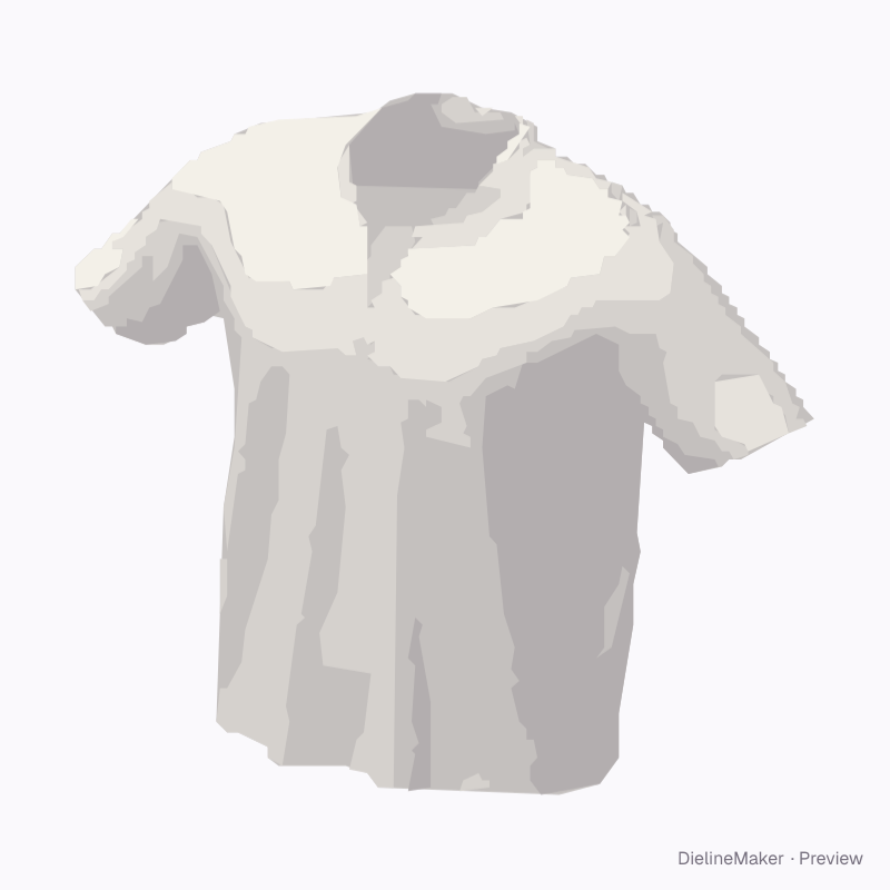 Open V-neck polo