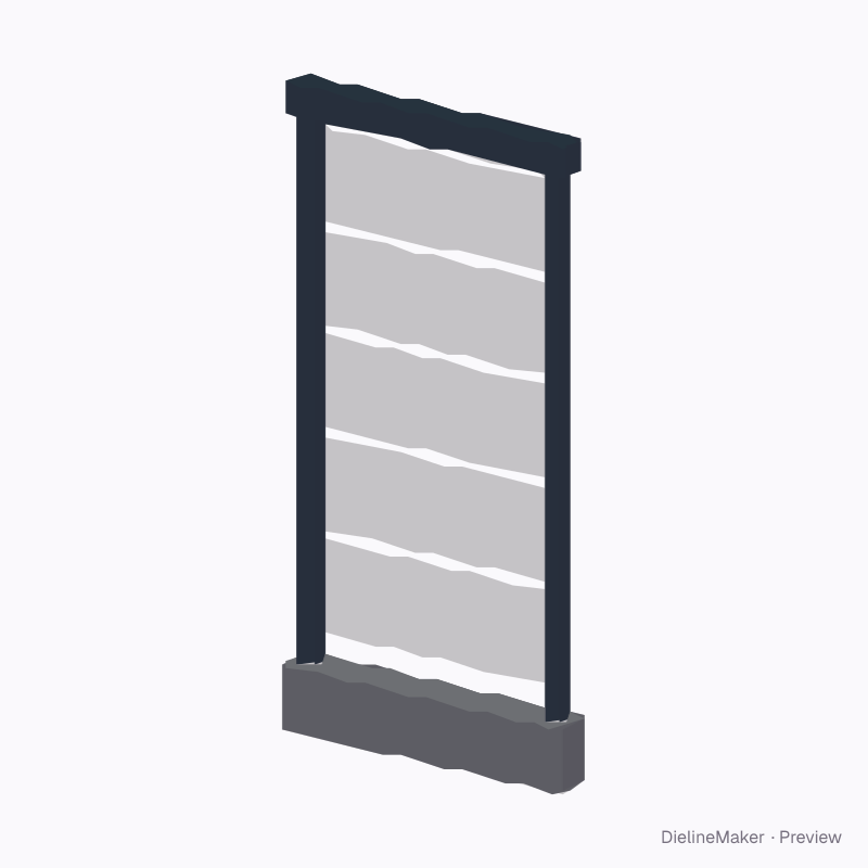 Directory frame with stacked sections