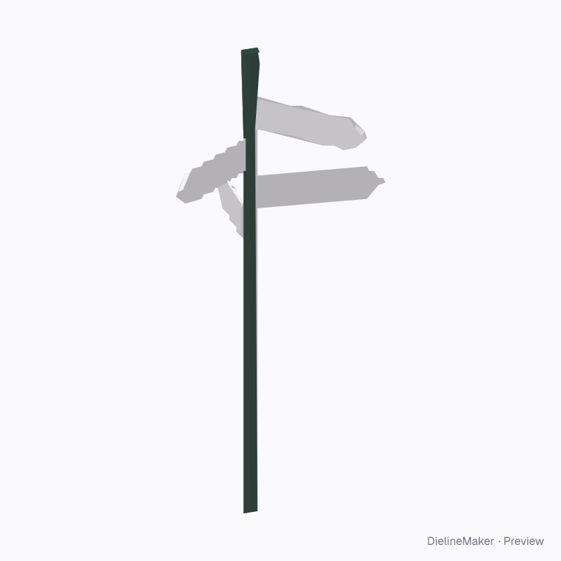 Fingerpost direction sign