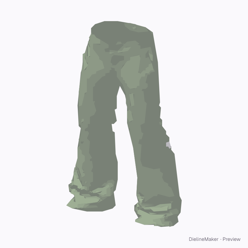 Wide-leg trousers · studio artwork