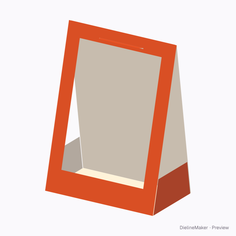 Glueless frame stand (tongue lock)