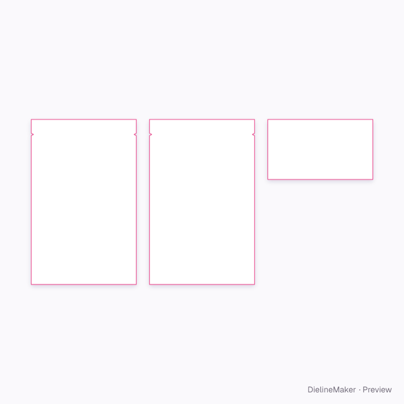 Windowed stand-up pouch flat dieline