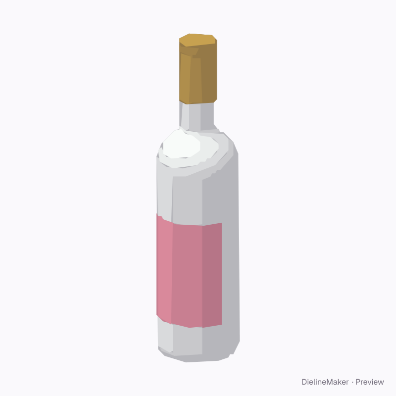 Rosé bottle