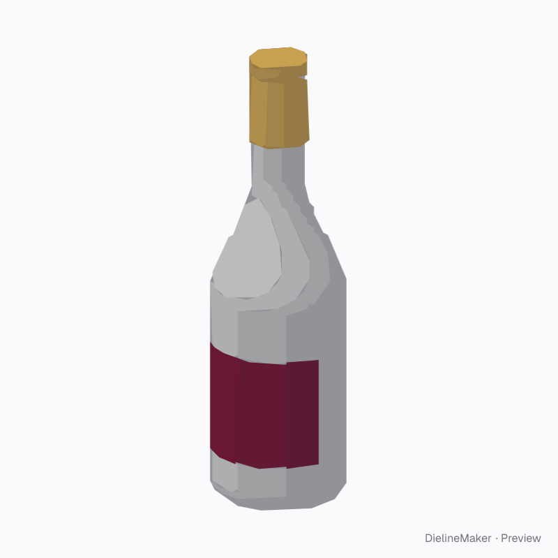 Sparkling wine bottle