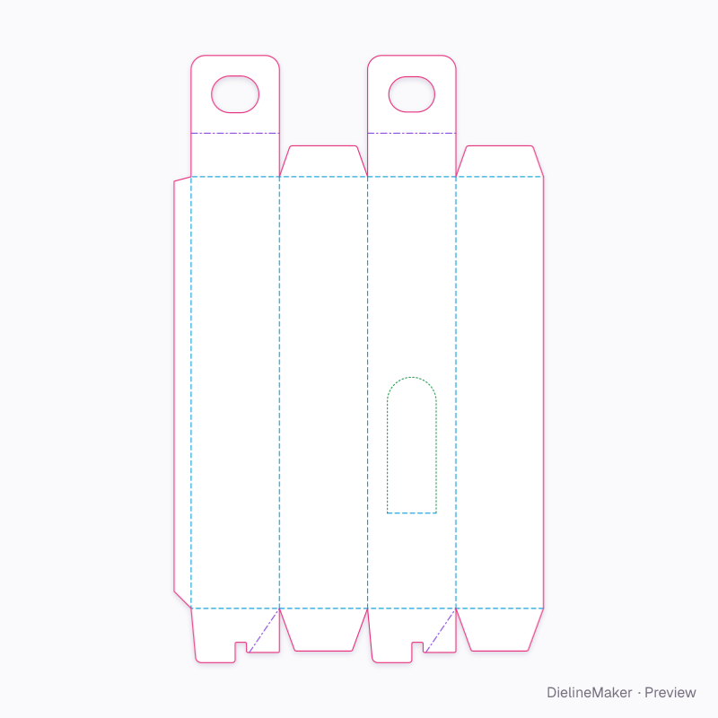 Olive oil bottle carrier flat dieline