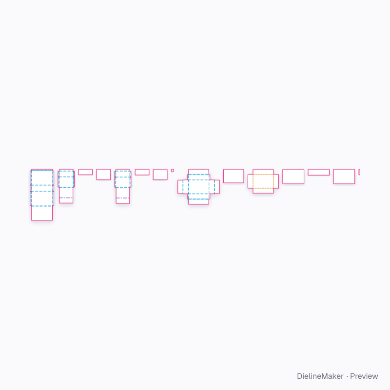Flat dieline preview