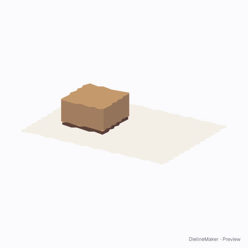 Wooden block stamp on paper