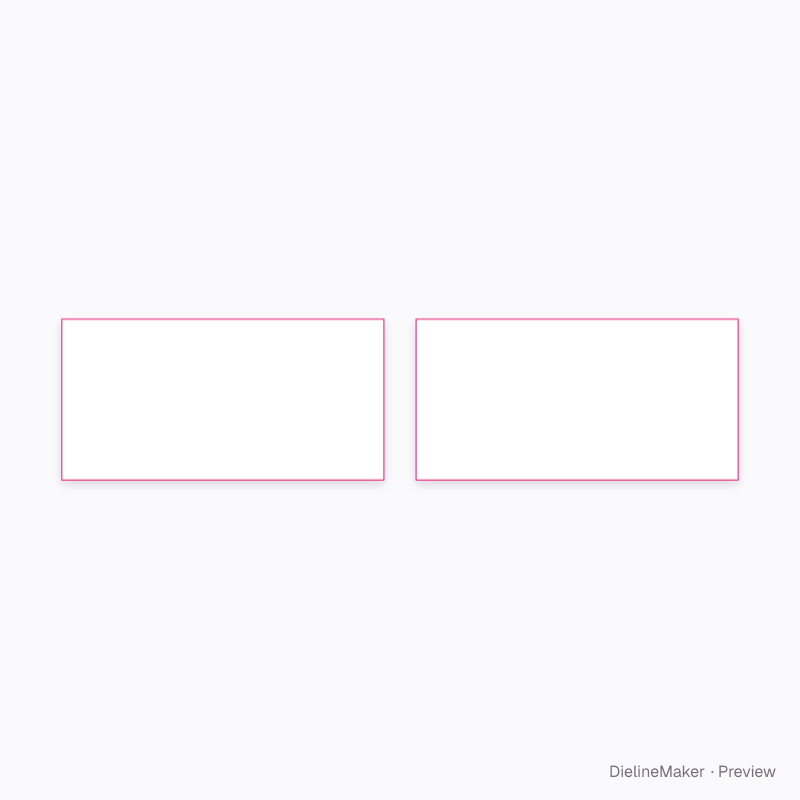 Rectangular wooden stamp 80 × 40 artwork area
