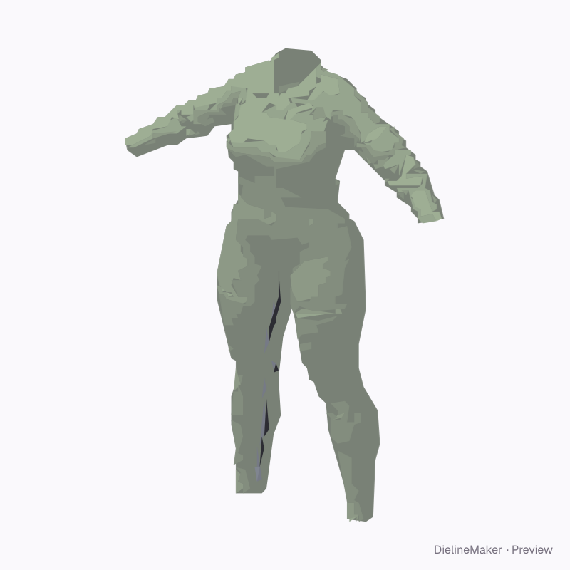 Coverall with leg-length zipper