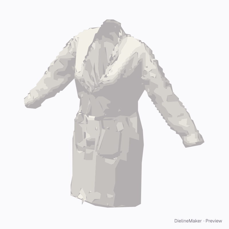 Belted wrap bathrobe