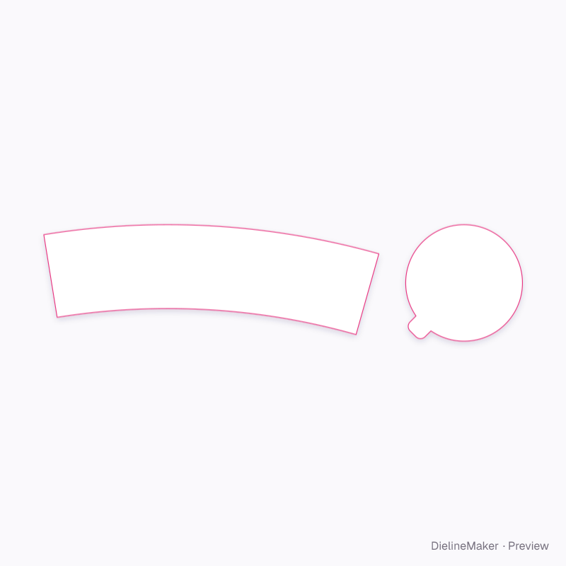 Yogurt pot 500 g artwork area