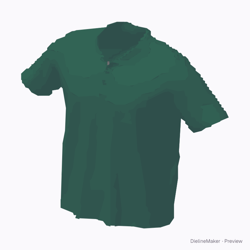 Junior zip-neck polo shirt