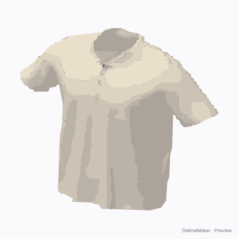 Relaxed zip-neck polo shirt